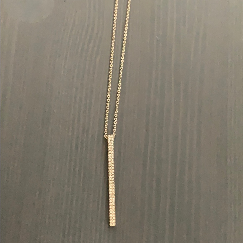Banana Republic gold and rhinestone necklace